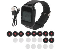Pols Pager Verzorger Horloge Call Button Verpleegster Alert Pager - 10 Zenders 1 Ontvanger - Draadloos Oproepsysteem Home Restaurant Club Hospital .