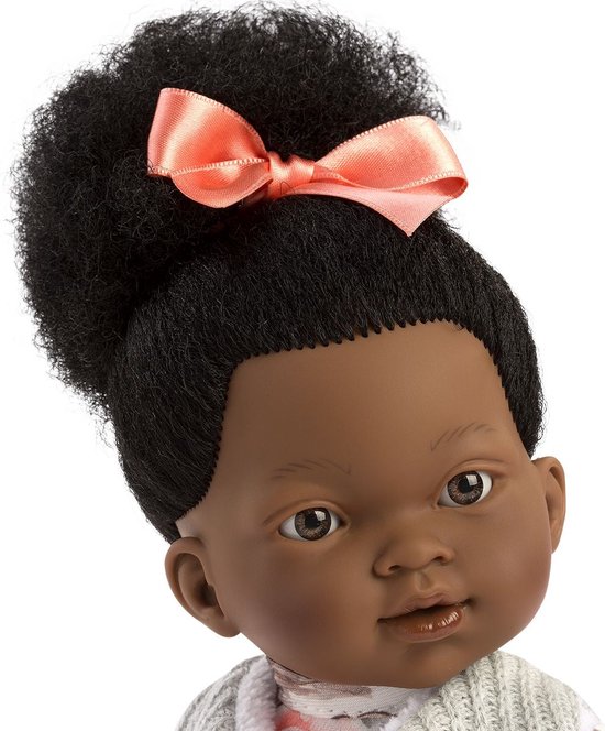 Llorens donker popje Zoe met haar 28 cm — afbeelding 3