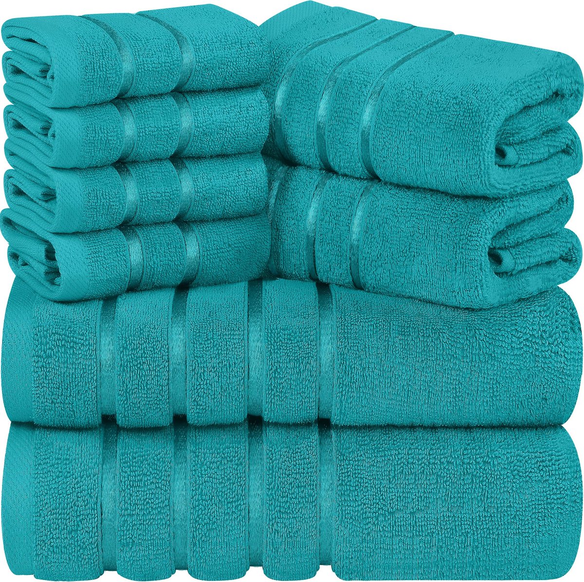 Goodivery ® Luxueus Handdoekset van 8 Stuks met Katoenen Samenstelling voor Optimale Absorptie