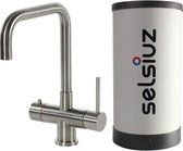 Selsiuz Haaks RVS (Inox) met Single boiler