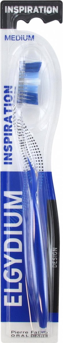 Elgydium Inspiration Medium Tandenborstel (Kleur : Blauw)