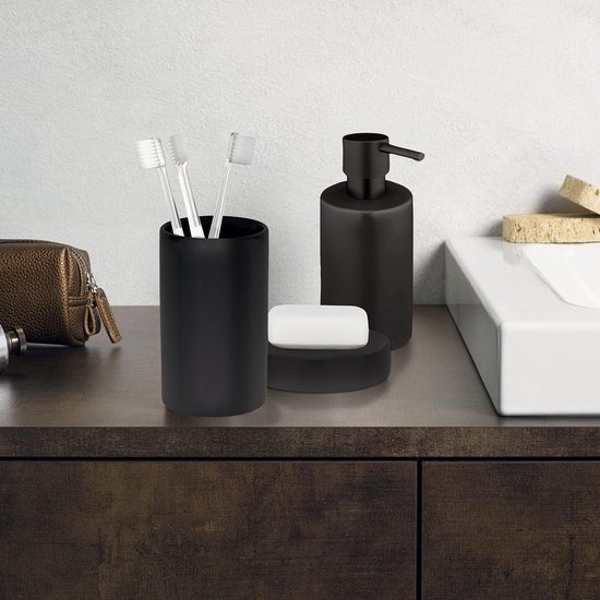 Zeepdispenser Allibert Loft-Game Hangend Gelakt Mat Zwart