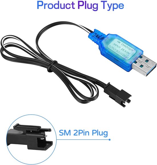 3,7V USB-Ladekabel mit SM-2P-Stecker, 3.7V Battery Charger USB Universal RC Batterieladegerät für RC-Drohne, Elektrisches Spielzeug,Spielzeug Auto,und 3,7V USB-Ladekabel mit SM-2P-Stecker, 3.7V Battery Charger USB Universal RC Batterieladegerät für RC-Drohne, Elektrisches Spielzeug,Spielzeug Auto,und