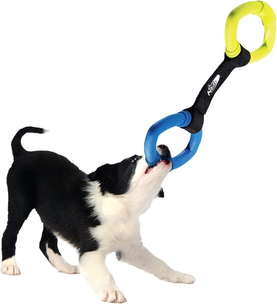 KQDRAVINE Hondenspeelgoed touw met knoop en bal, set van 4 stuks hondenspeelgoed gemaakt van 100% natuurlijke hennep, hondentouw, trekspeelgoed voor honden, premium hondenspeelgoed voor kleine honden