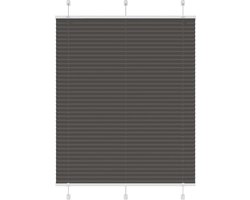 vidaXL - Plissé - rolgordijn - 110x150cm - stofbreedte - 109,4cm - polyester - zwart
