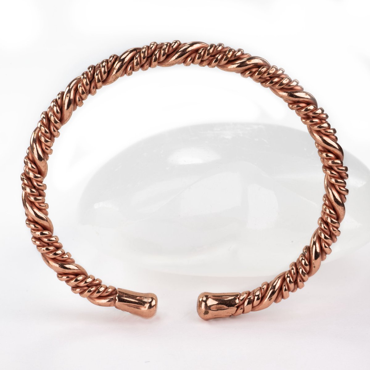 Luxe Koperen Magneet Armband - Dames - Gedraaid - M - DEVA Loves