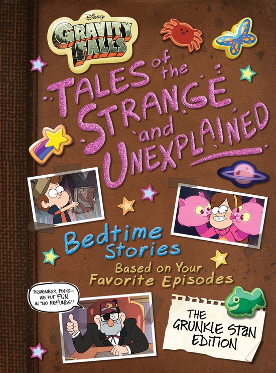Gravity Falls: Tales of the Strange and Unexplained - Bedtime Stories. Met afbeeldingen van Grunkle Stan, Mabel en Dipper. Inclusief stickers.