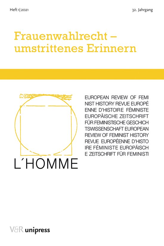 Frauenwahlrecht – umstrittenes Erinnern - cover
