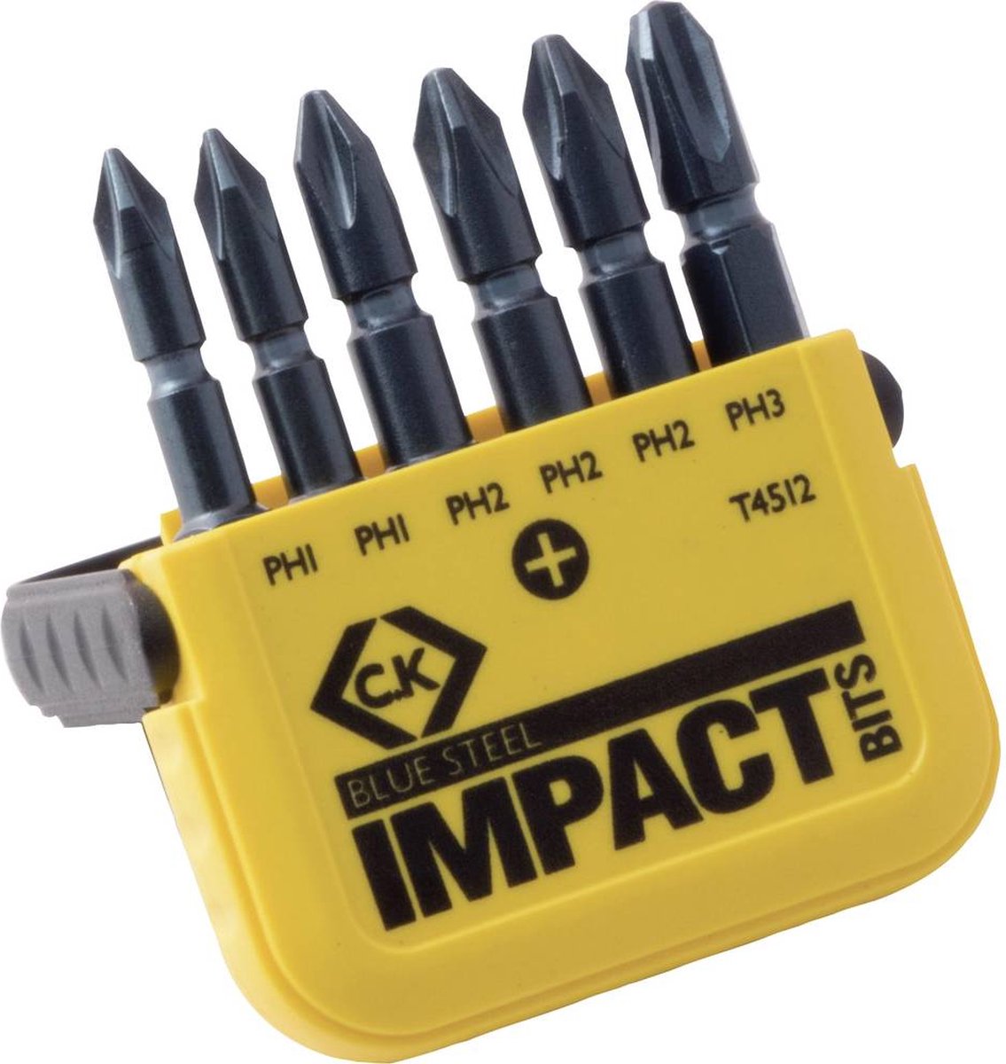 C.K T4512 Bitset 6-delig Kruiskop Phillips Torsion Control Technology