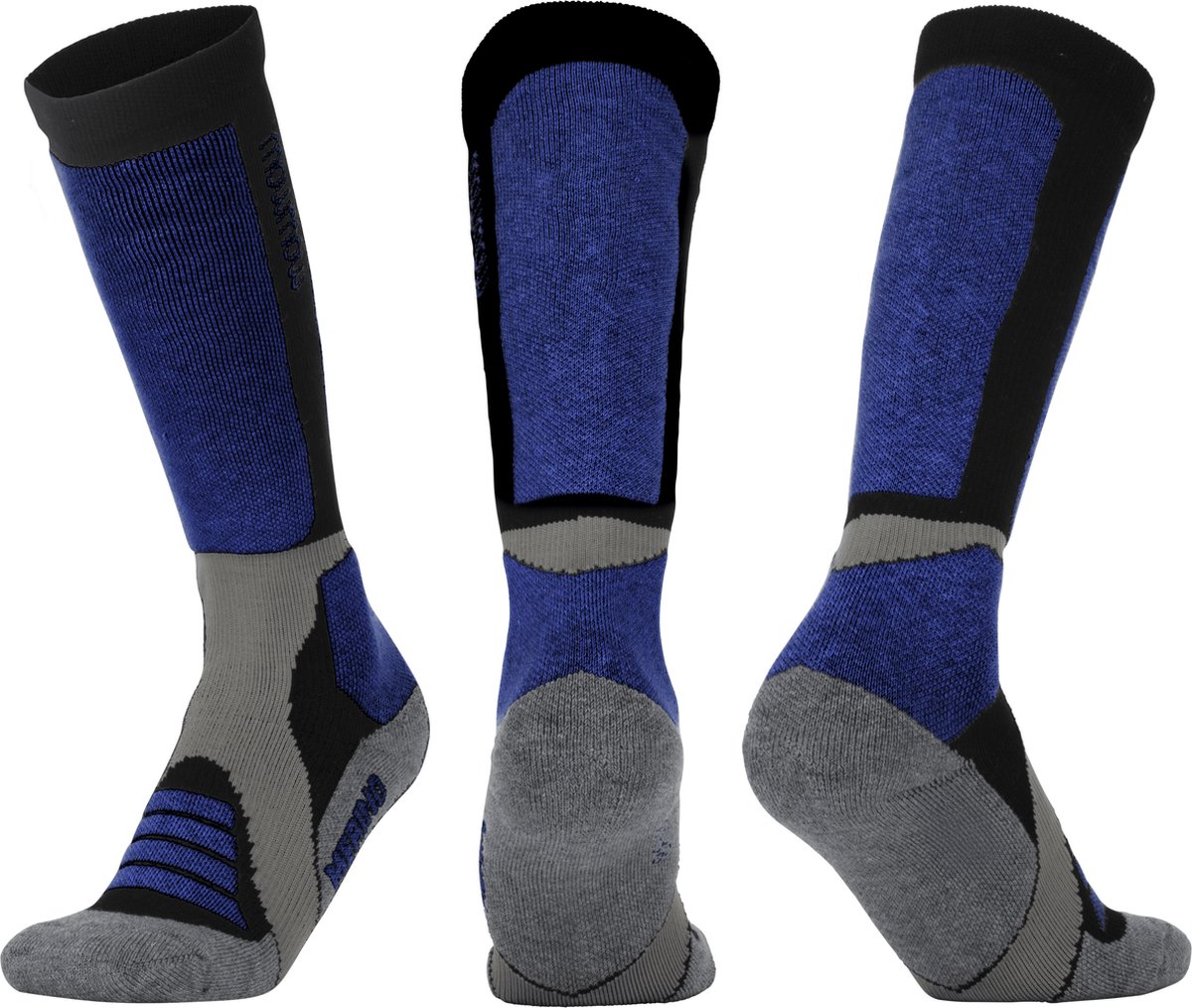 MowMow Skisokken Merino - Zilverionen - Antibacterieel - Heren - Dames - Maat 39-42