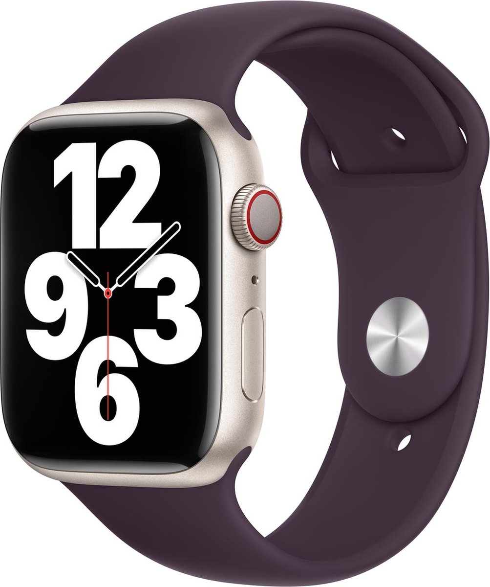 Apple Watch 42/44/45 mm Siliconen Horlogeband Sport Vlierbes
