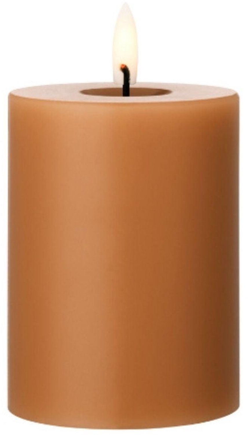 Ester & Erik Stolpkaars 10cm Raw Toffee LED - Kaarsen bruin
