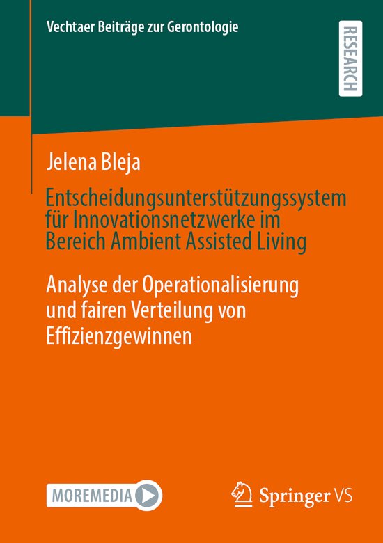 Vechtaer Beiträge zur Gerontologie- Entscheidungsunterstüt ... - cover