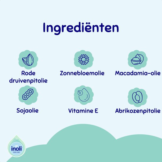 Inoli Skincare - Inoli Huidolie voor Droge en Gevoelige Huid - Lichaamsolie - Babybenodigdheden - 150ml van Inoli — afbeelding 4