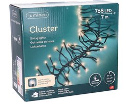 Lumineo Clusterverlichting - warm wit - 768 leds - 700 cm - kerstverlichting