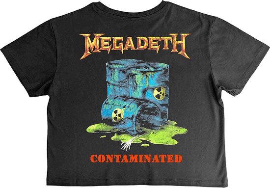 Megadeth - Crop top contaminé - M - Zwart
