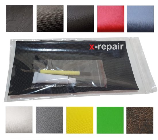 Reparatiesticker Leer - Zelfklevende Patch - Meubel Reparatie - Waterproof UV Bescherming - 20 x 10 cm - Grijs — afbeelding 2