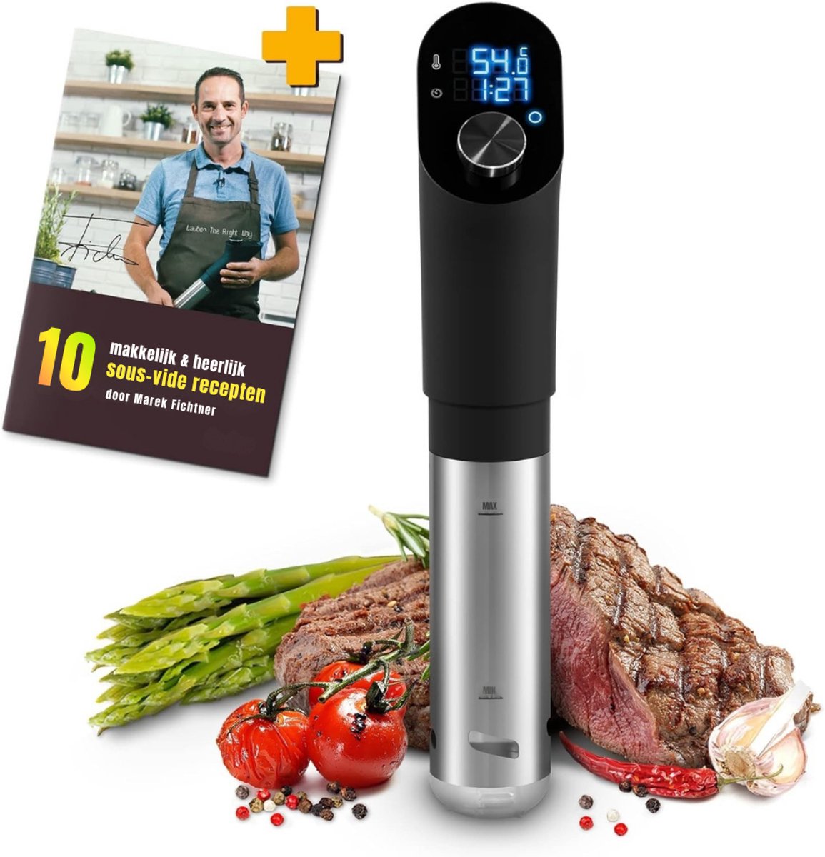 RONN® Sous vide stick - Sous Vide - Zwart - 3cm x 25cm x 17cm