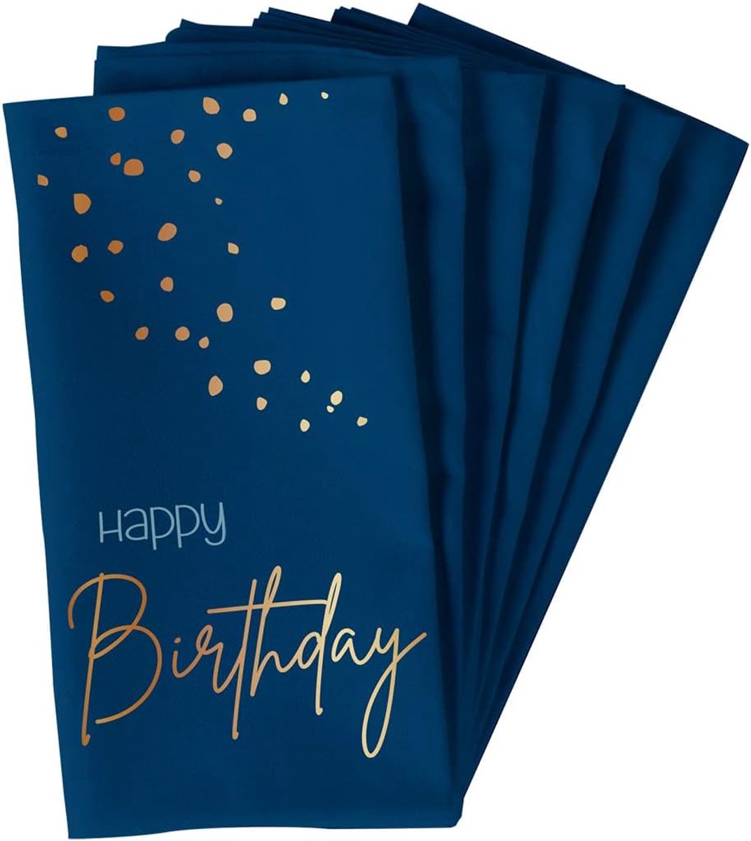 Papieren Servetten - Feestartikelen - Tafeldekken Feest - 2-laags Papier - 33x33cm - Blauw