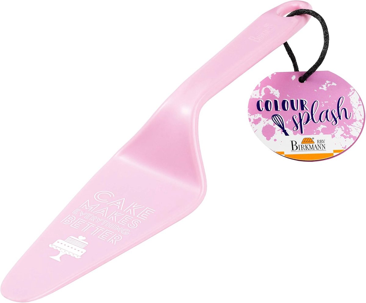 Taartschep - Gebak Server - Feestelijke Taarten - Met Vrolijke Tekst - 26 cm - Roze