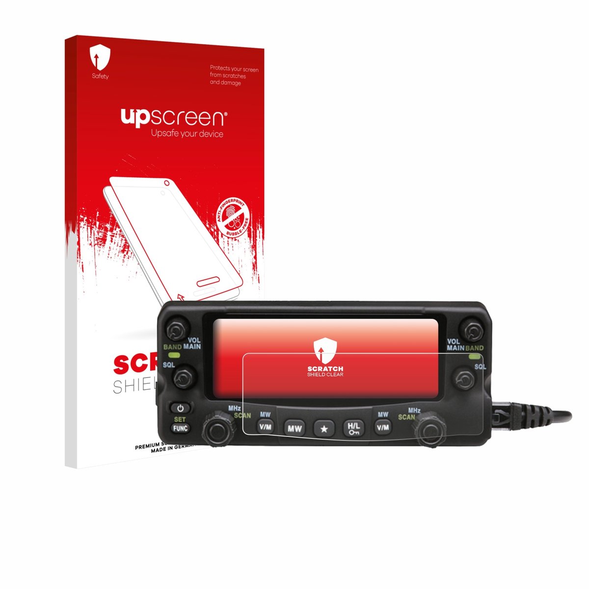 upscreen - Screenprotector voor Alinco DR-735-E - Folie Beschermfolie transparant