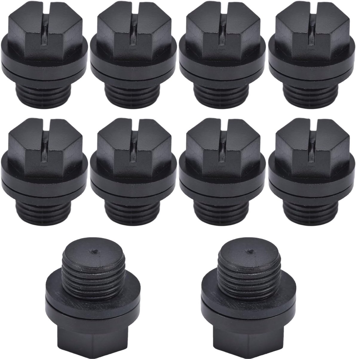 Allecta - Fijne afwerking afvoerstop zwembad, 10 stuks, eenvoudige bediening, rubber materiaal, klein volume, 1/4 inch.