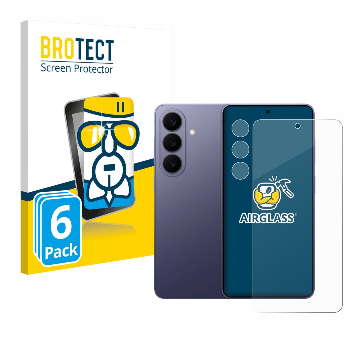 Screenprotector 6 Stuks voor Samsung Galaxy S26 (Voor+Camera) Beschermglas transparant