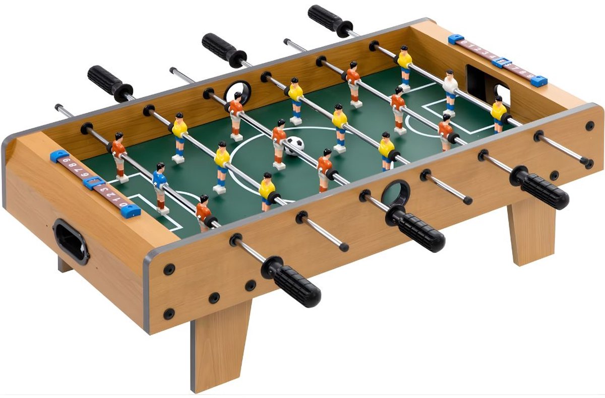 DnA® Voetbaltafel - Airhockey - Airhockeytafels - Voetbaltafel Kinderen - Bruin - 69cm x 37cm x 22cm