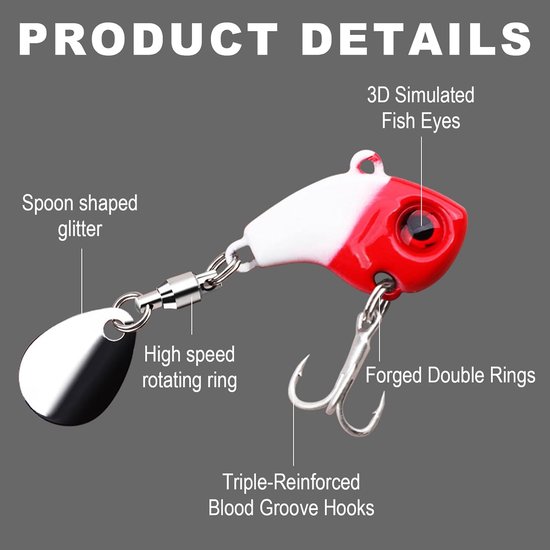 Kunstaas Roofvis - Crankbait - Roofvis Lure - visuitrusting koffer — afbeelding 5
