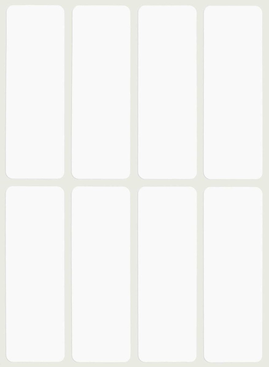 Kleurcode Etiketten - Stickers Labels - Organiseren Sorteren - Sterke Lijm - 76x25mm - Wit