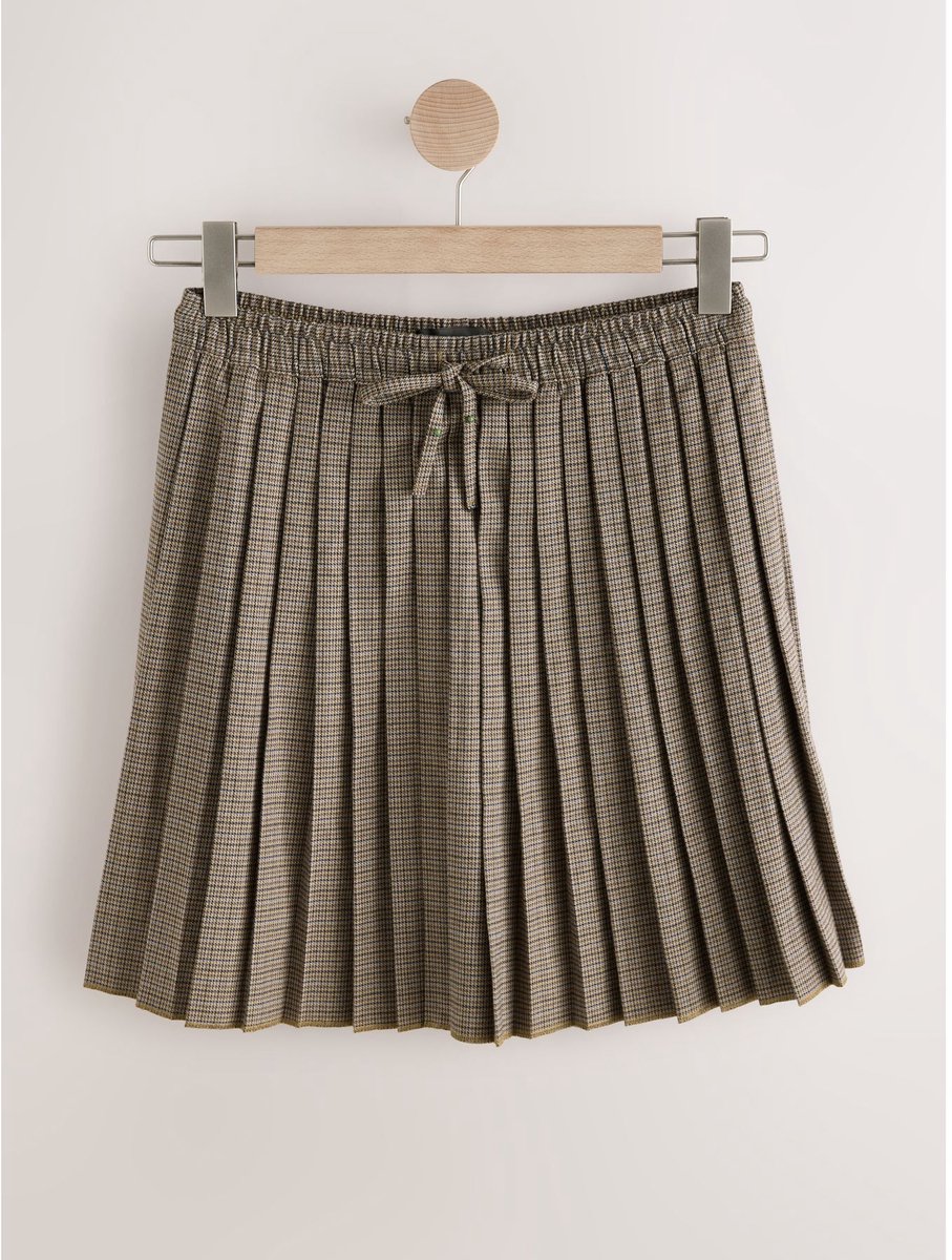 Next - Dames - Minirok met plooien en elastische taille - Bruin