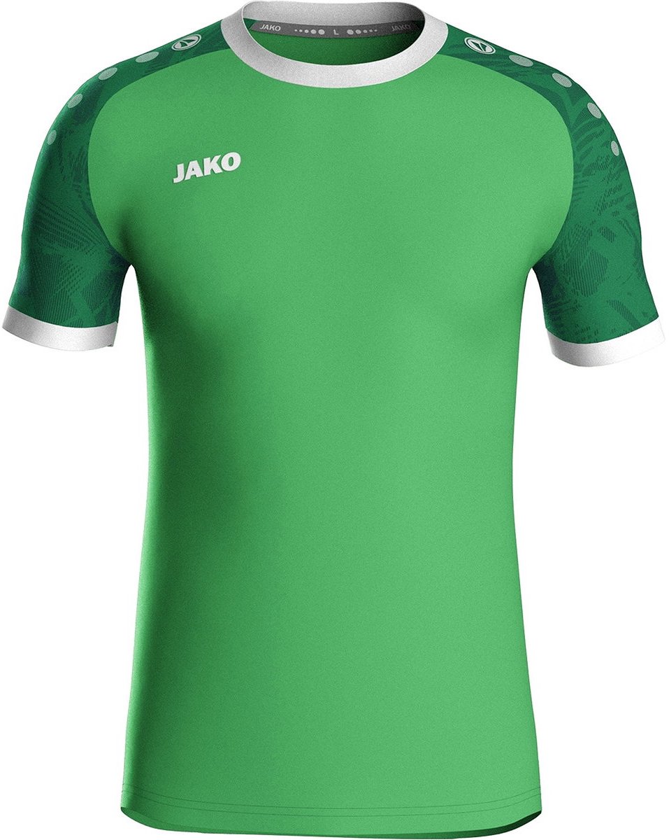 Jako Iconic Shirt Korte Mouw Kinderen - Zachtgroen / Sportgroen | Maat: 116