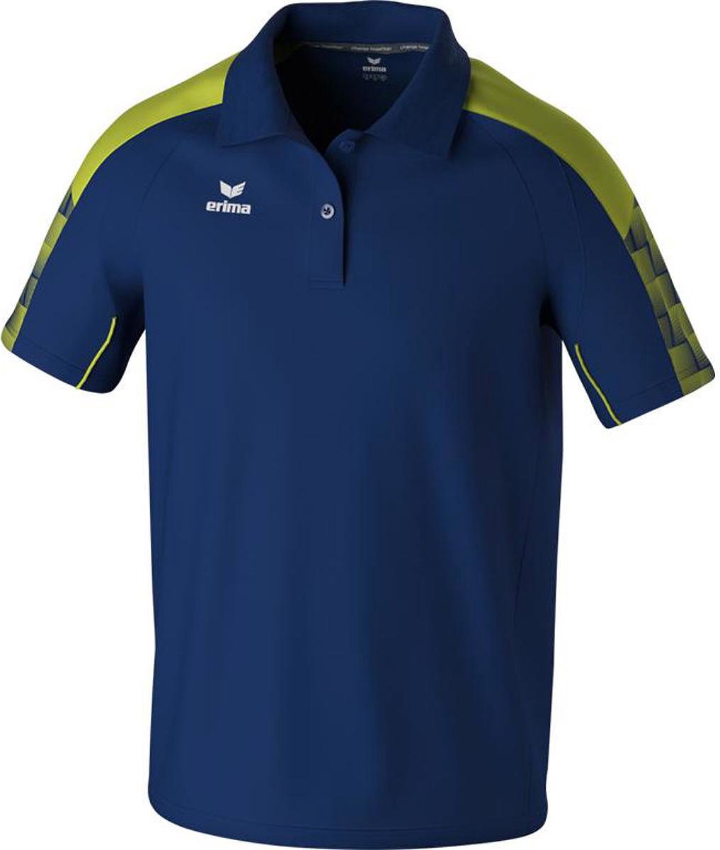 Erima Evo Star Polo Heren - Marine / Geel | Maat: L