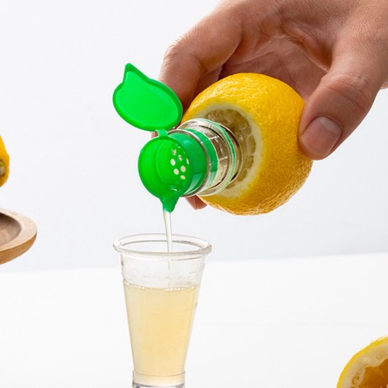 8 stuks handmatige citruspers - van voedselveilig kunststof - met geïntegreerd filter - voor citroen en sinaasappel - groen — afbeelding 5