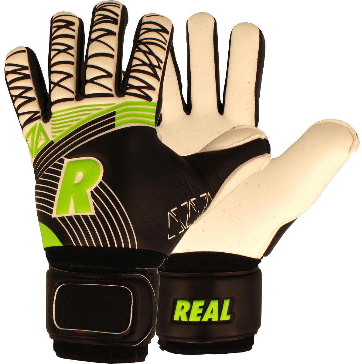 Real Space + (Limited Edition) Keepershandschoenen Kinderen - Wit / Zwart / Fluo Groen | Maat: 5