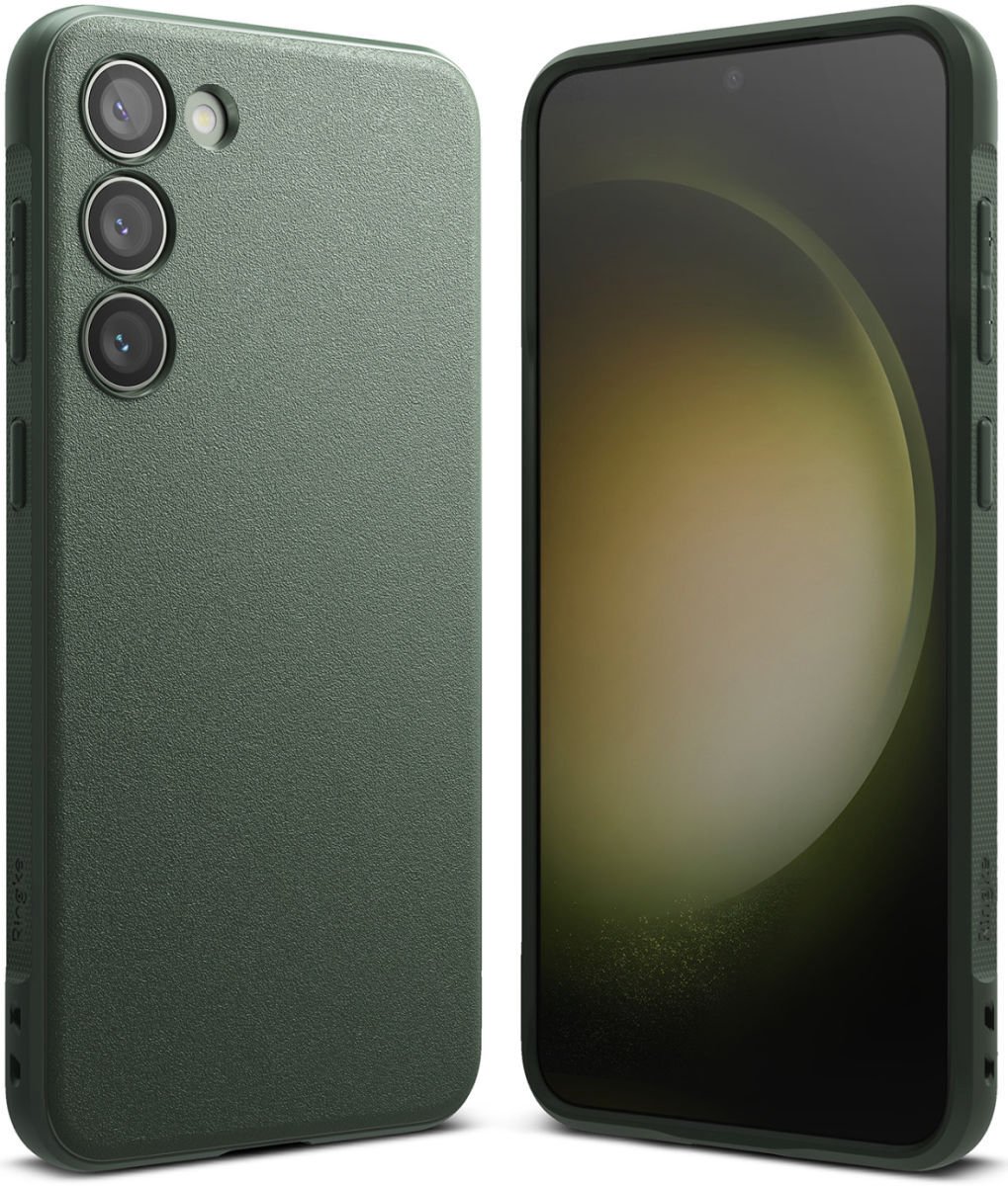 Ringke Onyx Hoesje Geschikt voor Samsung Galaxy S23 Flexibel TPU Back Cover Groen