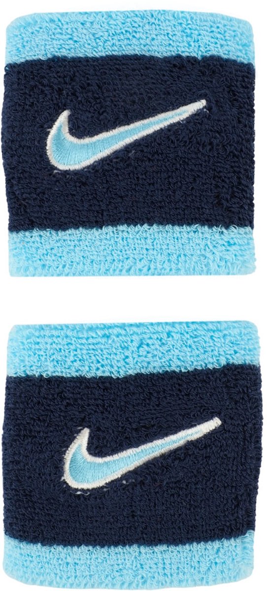 Nike Frotki na Hand Swoosh Wristbands 2 stuks Donkerblauw- N1012405403OS