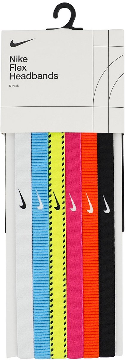 Nike Flex Classiic Hoofdbanden 6-pack N1011927-702 Kleur -multicolour 1SIZE Multicolor