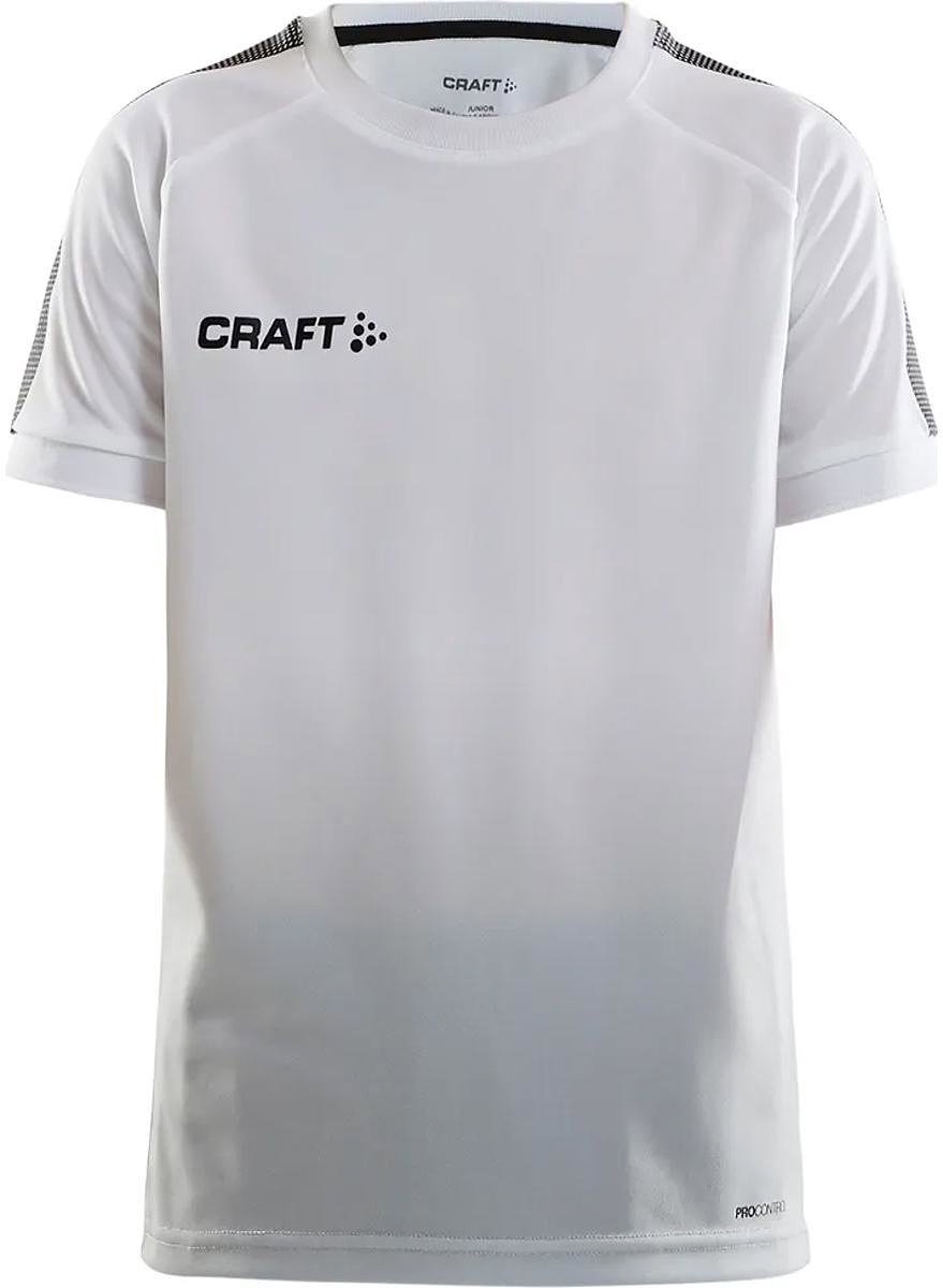 Craft Pro Control Fade Shirt Korte Mouw Kinderen - Wit | Maat: 122/128