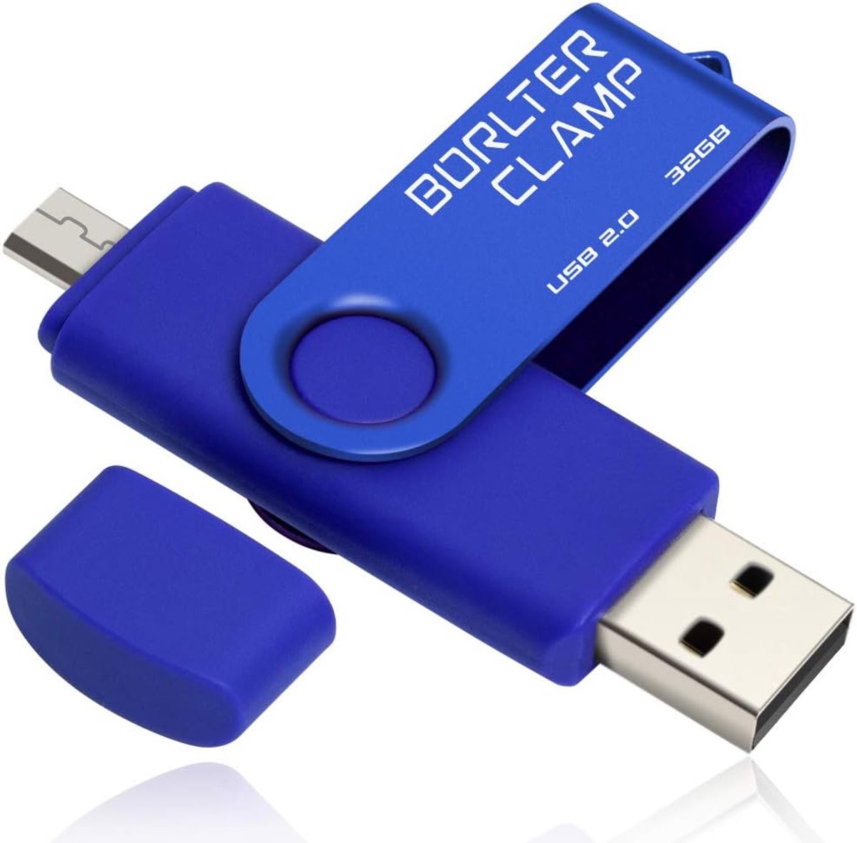 USB-stick - Geheugenstick - Bestanden Overzetten - Dubbele Aansluiting - 32GB Blauw