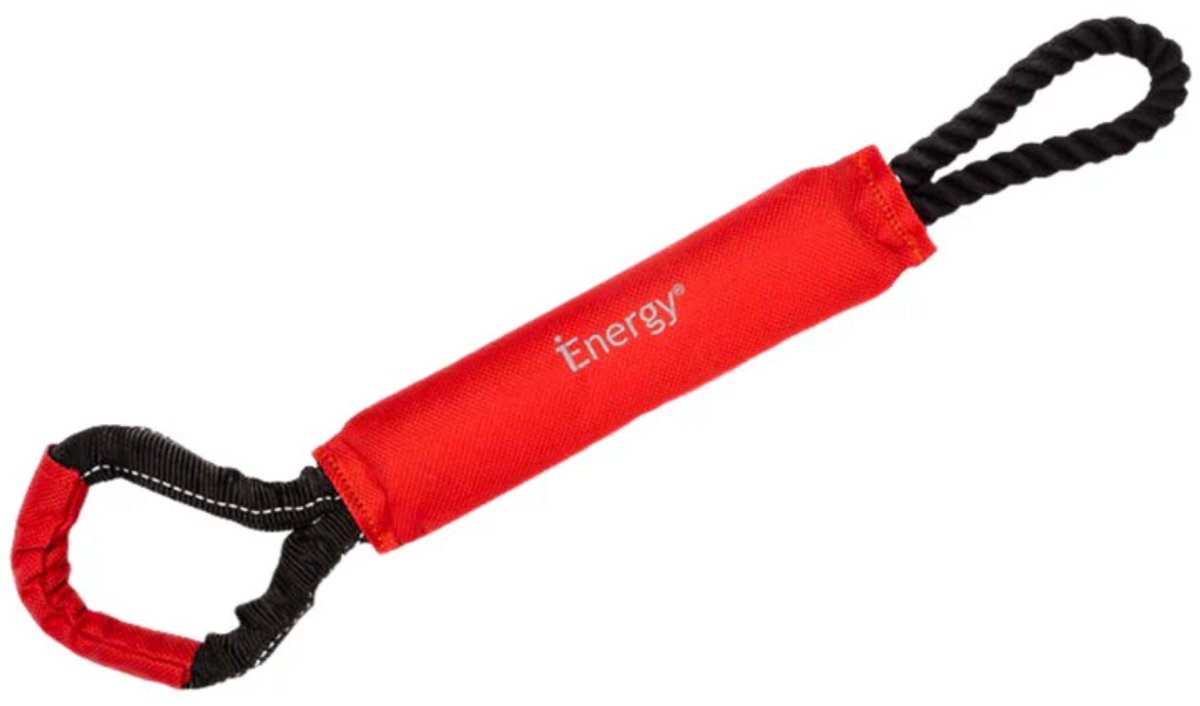 EcoPawPaw-iEnergy SOL Hondenspeelgoed - Trektouw voor Honden - Drijvend Water Speelgoed - Sterk & Duurzaam - Rood