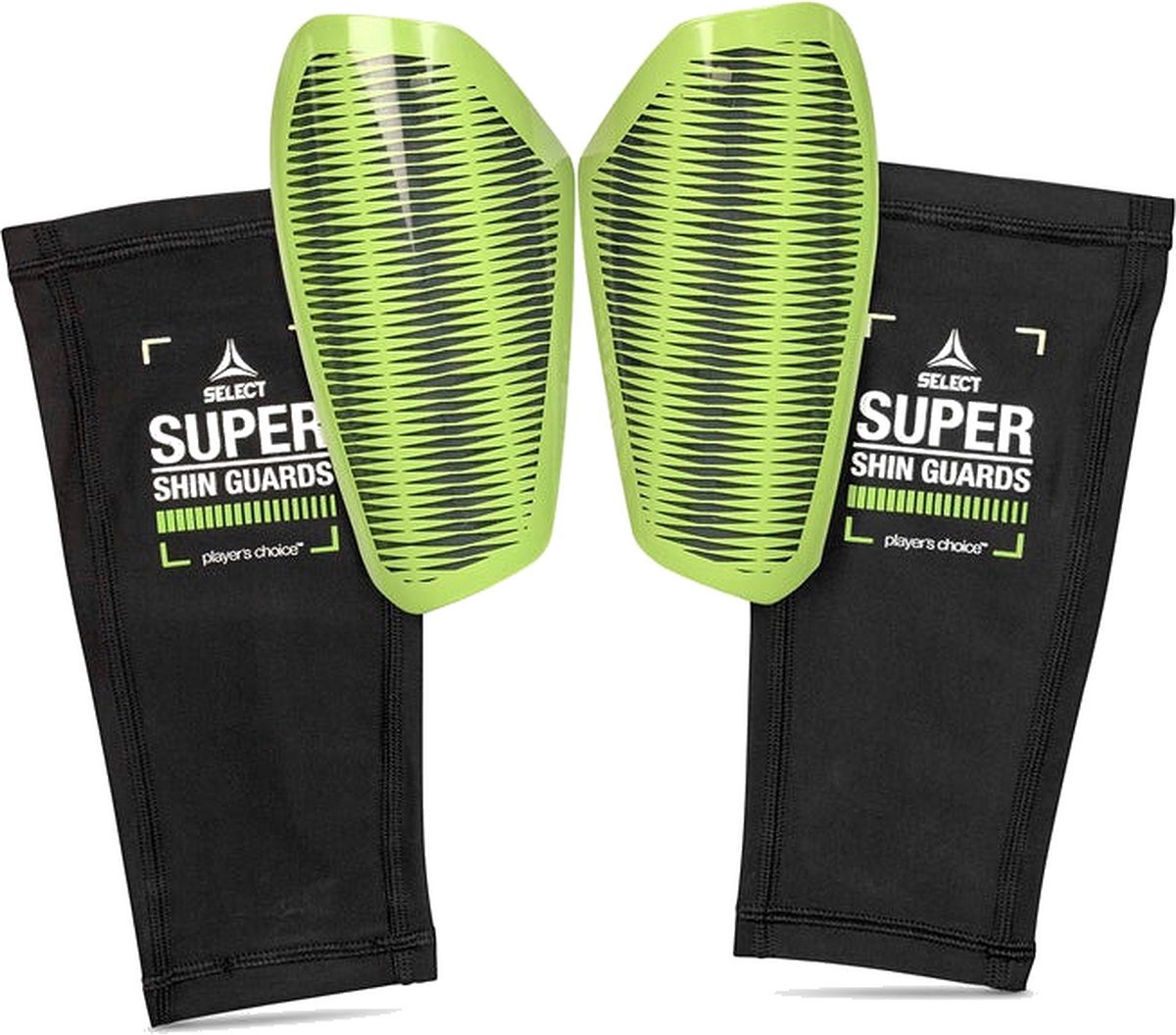 Select Super V25 Scheenbeschermer - Zwart / Groen | Maat: MEDIUM: 152-170 CM