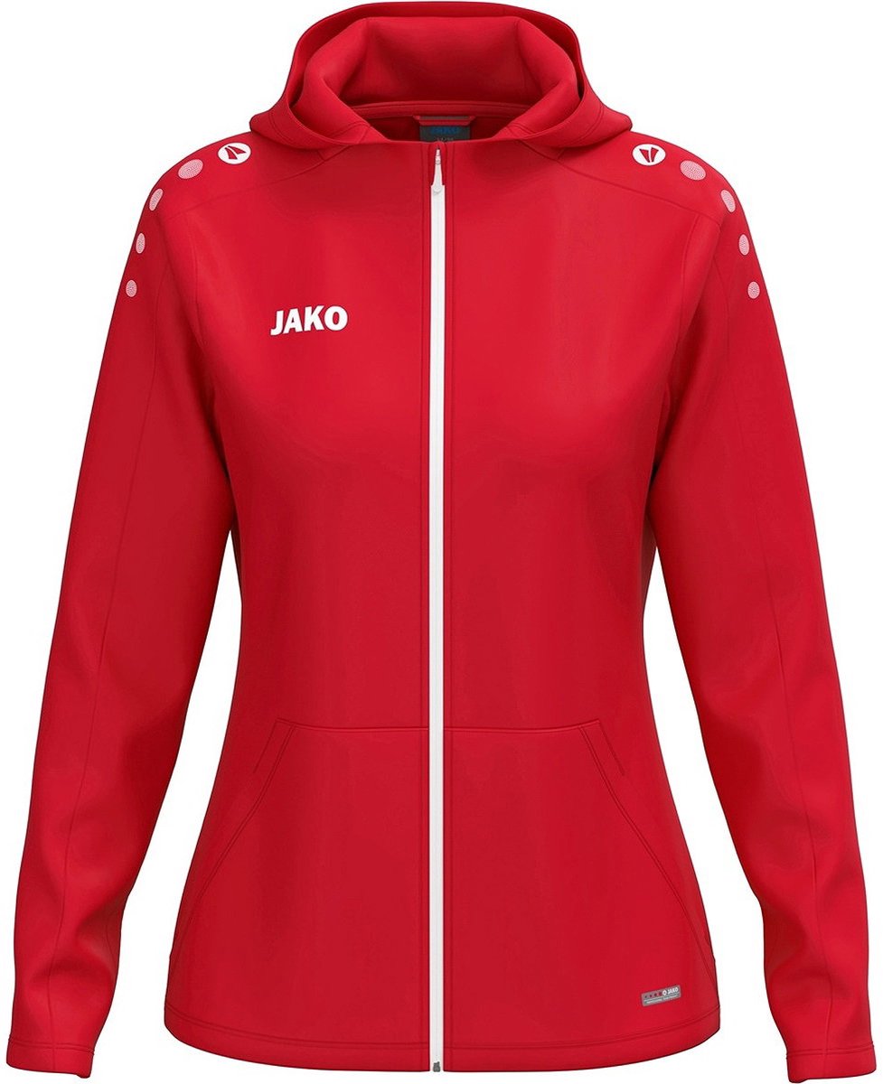 Jako One Jas Met Kap Dames - Rood | Maat: 38/40