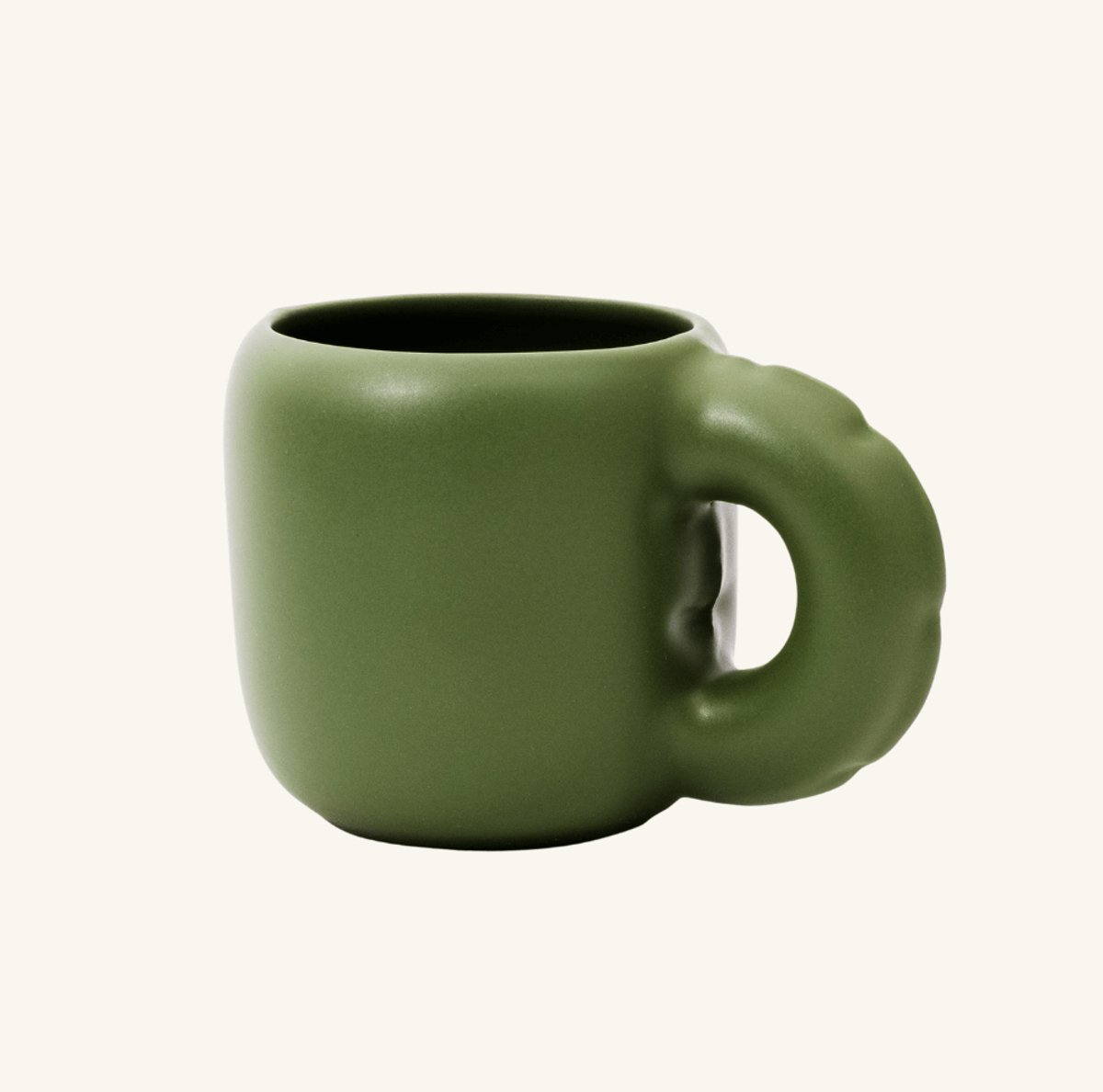 Gaston Mok - Home Studyo - Keramische Mok - Design Mok - Groene Mok - Handgemaakte Mok - Koffiemok of Theemok