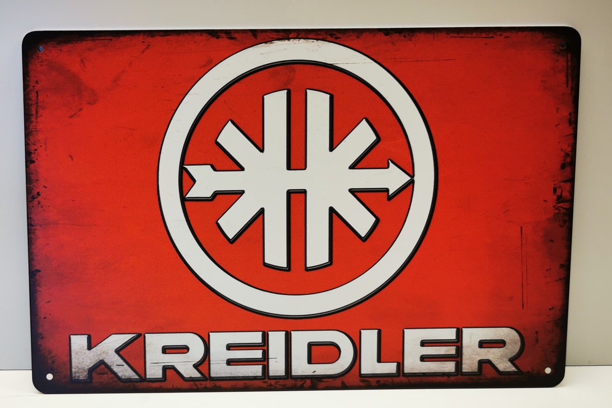 Metalen wandbord - Kreidler - Mancave - Wand Decoratie - Metal sign - Mancave decoratie - Decoratie - Metalen borden - Tekst borden - Metalen bord