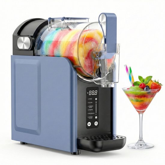 JAVY Slush Machine 2L - Frozen Drink Maker met 6 Automatische Programma’s - Voor Slushies, Smoothies, Frozen Coffee, Milkshakes & Frozen Yoghurt - 220W - R290 Koeling van JAVY — afbeelding 2