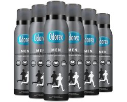 Odorex - Deodorant Spray For Men Invisible Protection - 6 x 150 ml - Voordeelverpakking
