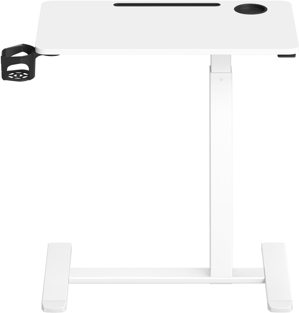 Songmics Bijzettafel - Op wielen - 70 x 40 cm Wit