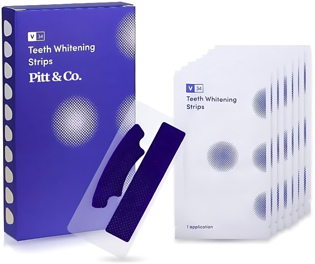 PAP+ Whitening Strips – Tandenblekers - Veilig Tanden Bleken – V34 Colour Strips – Voor Natuurlijke Wittere Tanden in 14 Dagen – Tandenblekers - Teeth Whitening Strips
