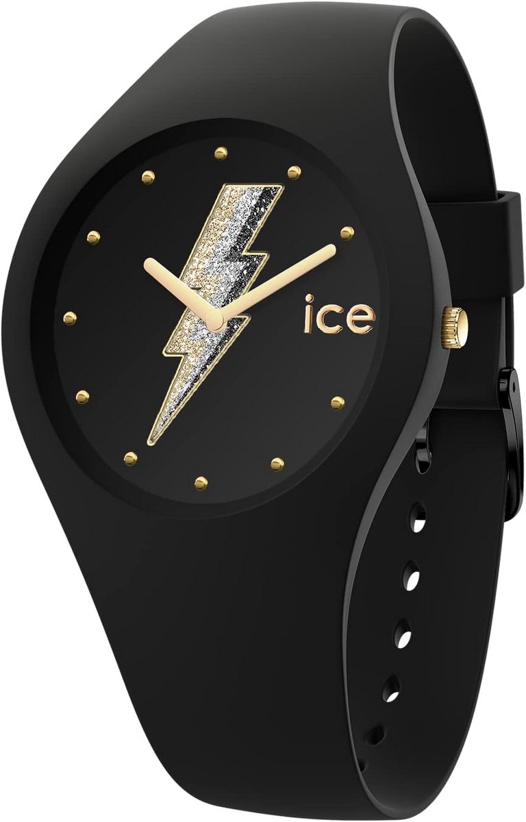 Dameshorloge Zwart Silicone Band Rond